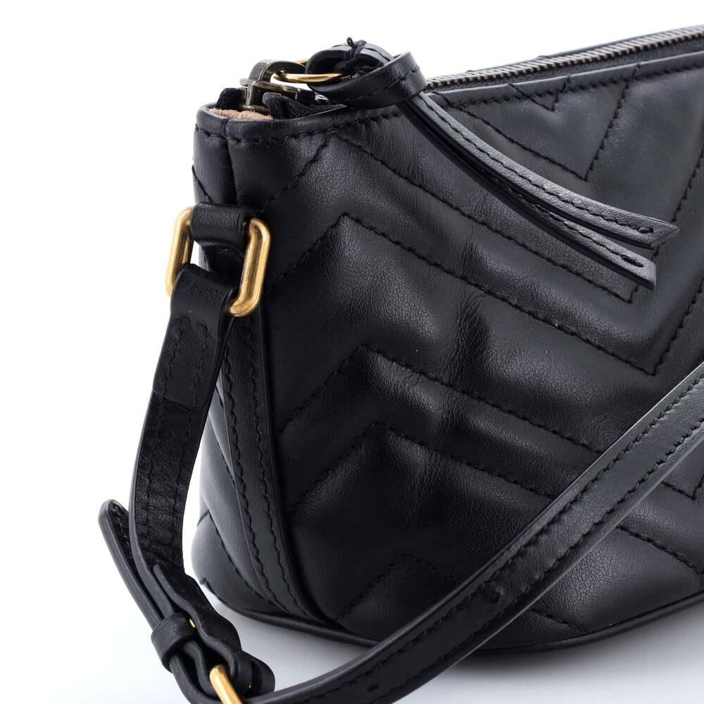 Gucci Gg Marmont Pochette Shoulder Bag #258244G10B - Picture 6 of 7